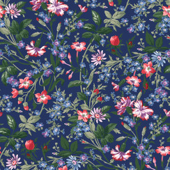 Sweetbriar MAS11442-N Navy Maywood Studio Fabric Image