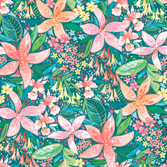 Marisol MAS11490-QZ Aqua/Multi Maywood Studio Fabric Image
