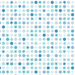 Christmas Break MAS11538-BK Blue/Gray Maywood Studio Fabric Image