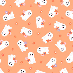 Trick or Sweet MAS11553-O Orange Maywood Studio Fabric Image