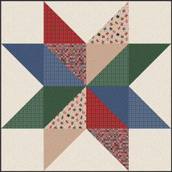 Quiltin' Cowgirls Giant Vintage Star Project Image