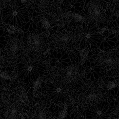 Solitaire MAS328-J Black Maywood Studio Fabric Image