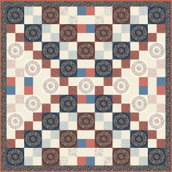 Lovely Bunch Floral Whirlwind Quilt