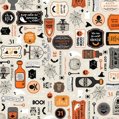 Pumpkins & Potions MAS10570-E  Fabric Image