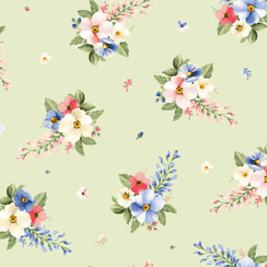 Windflower MAS10642-G Green Maywood Studio Fabric Images