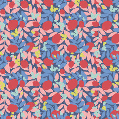 Cups & Quilts MAS10591-NZ Navy/Multi Lydia Johnson Fabric Image