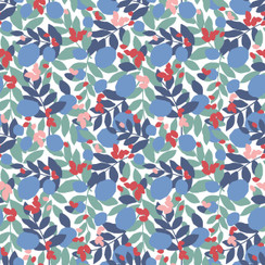 Cups & Quilts MAS10591-WZ White/Multi Lydia Johnson Fabric Image