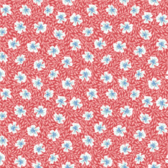 Cups & Quilts MAS10592-R Red Lydia Johnson Fabric Image