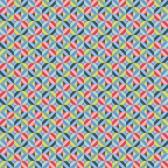 Cups & Quilts MAS10595-GBZ Green/Blue/Multi Lydia Johnson Fabric Image