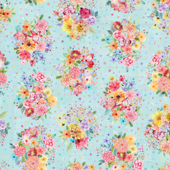 Nature Studies MAS10751-Q Aqua Maywood Studio Fabric Image