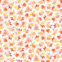 Nature Studies MAS10752-EC Cream/Peach Maywood Studio Fabric Image