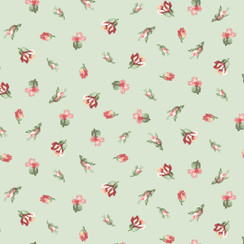 Regal Rose MAS10685-G Green Maywood Studio Fabric Image