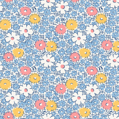 Dilly Dally MAS10780-B Blue Maywood Studio Fabric Image