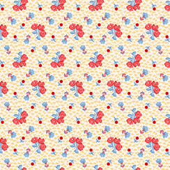 Dilly Dally MAS10781-SR Yellow/Red Maywood Studio Fabric Image