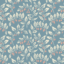 Cottage Flowers MAS10832-B Blue Susie Hetherington
