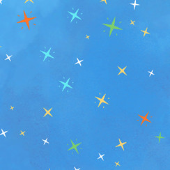 Space Monsters MAS10926-BZ Medium Blue/Multi Maywood Studio Fabric Image