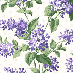 Lilac Lane MAS10950-E Cream Maywood Studio Fabric Image