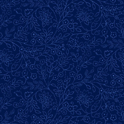Blue Belle MAS10909-N Navy Maywood Studio Fabric Image