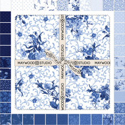 Blue Belle SQ-MASBLBE  Maywood Studio Fabric Image