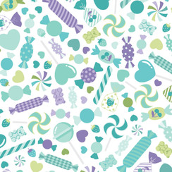 Sweet Shoppe MAS11022-W White Kimberbell Fabric Image