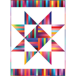 Gelato Strip Strip Star Quilt Project Image