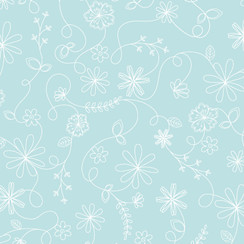 Kimberbell Basics Flannel MASF8261-Q2 Aqua Kimberbell Fabric Image