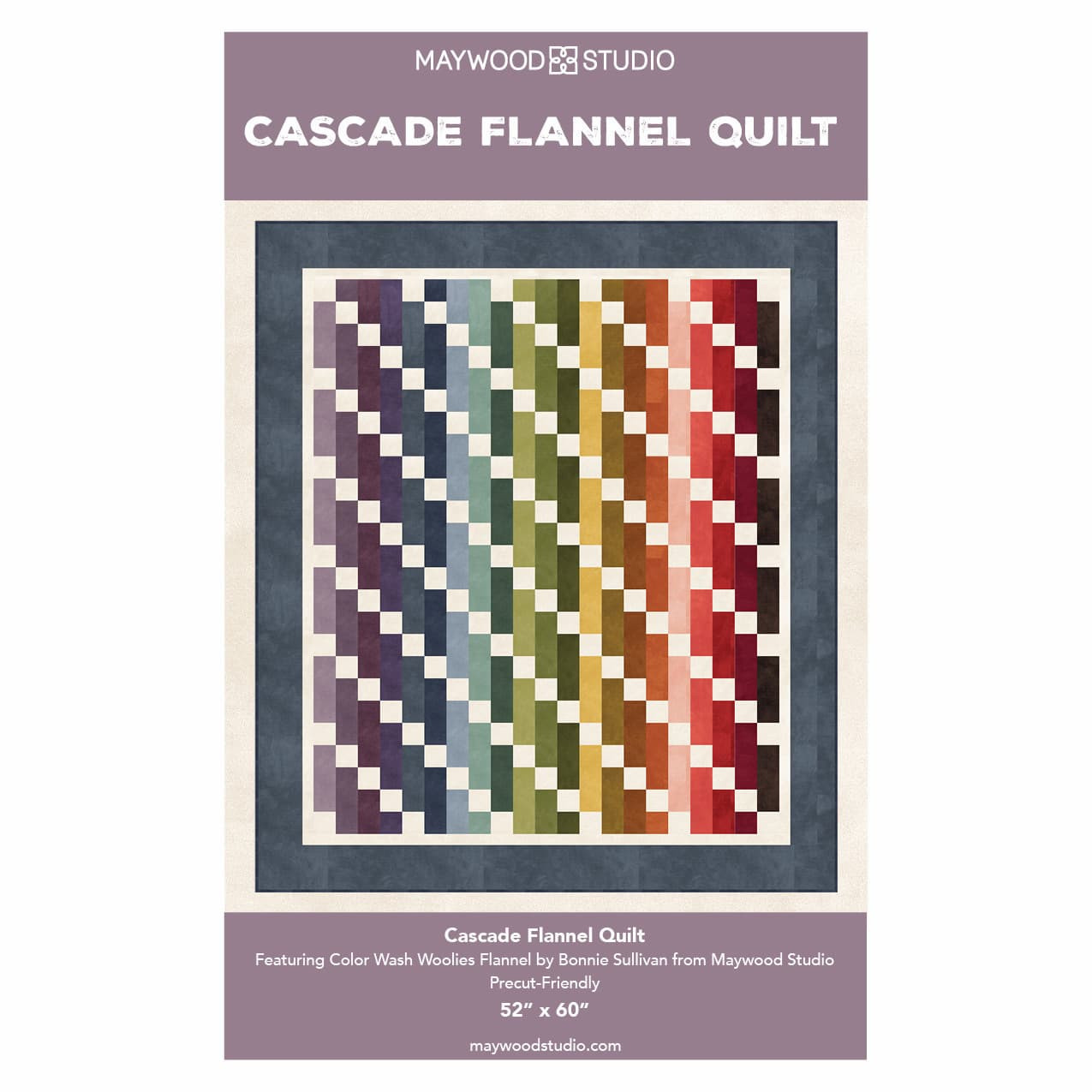 Color Wash Woolies Flannel Cascade Quilt Free Pattern