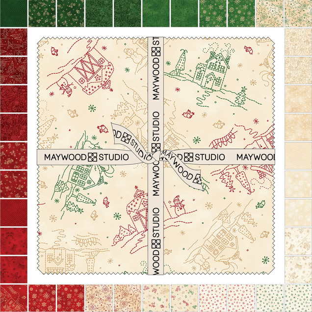 Christmastime SQ-MASCHRI  Robin Kingsley Fabric Image