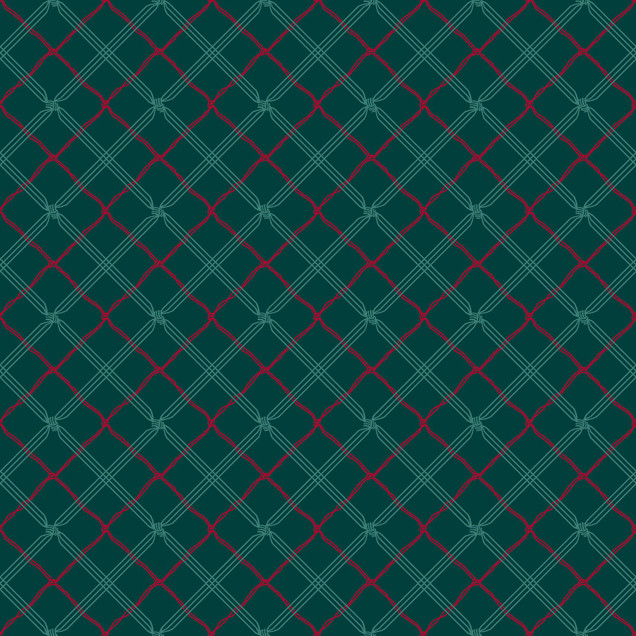 Holiday Stitches MAS11175-G Deep Green Maywood Studio Fabric Image