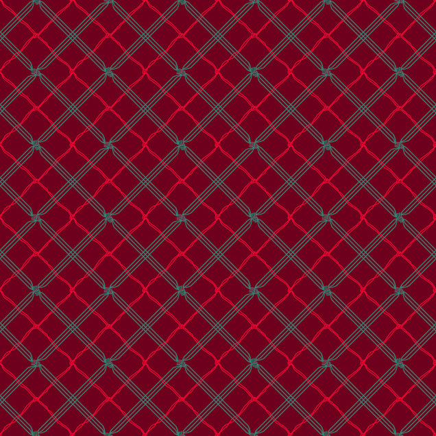 Holiday Stitches MAS11175-R Deep Red Maywood Studio Fabric Image