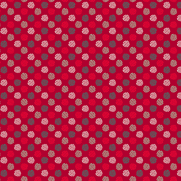 Holiday Stitches MAS11176-R Red Maywood Studio Fabric Image