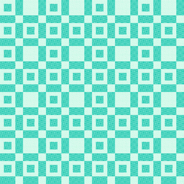 Colorblock Party 108"" Cheater Prints MASQB11152-Q Teal Maywood Studio Fabric Image