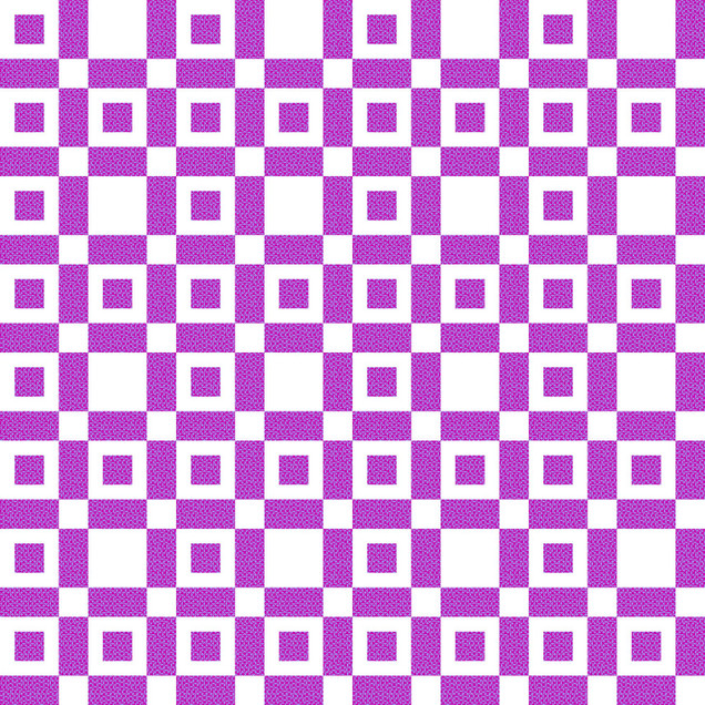 Colorblock Party 108"" Cheater Prints MASQB11152-VW Violet/White Maywood Studio Fabric Image