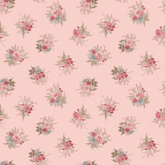 Meadow Blush MAS11133-P Pink Maywood Studio Fabric Image