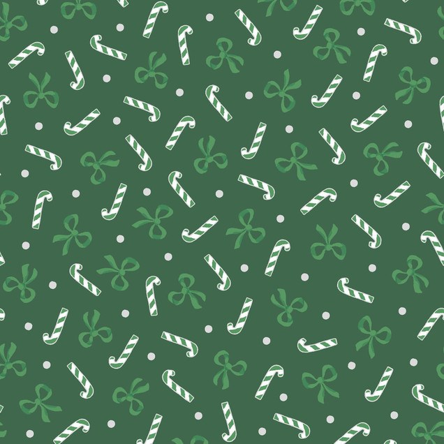 Merry Mix MASM11111-G Green Maywood Studio Fabric Image