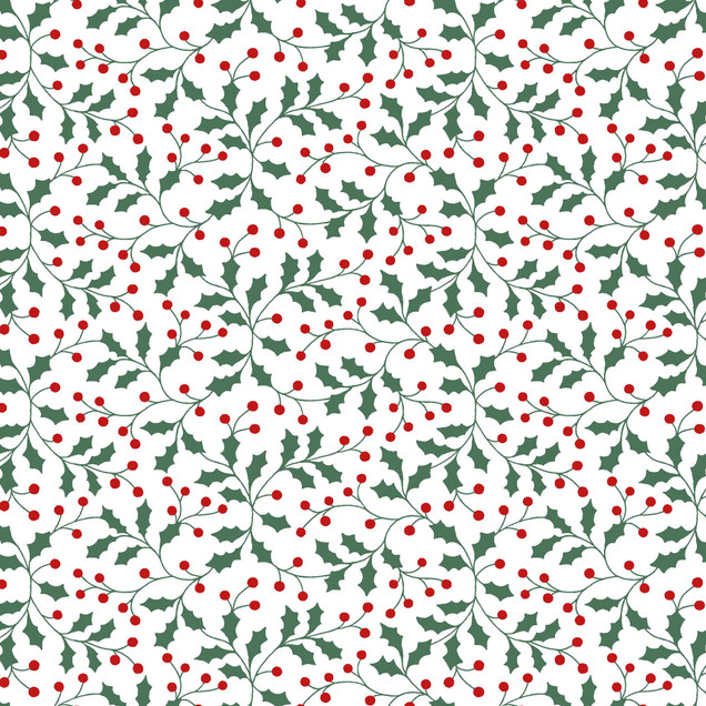 Merry Mix MAS11113-WZ White/Multi Maywood Studio Fabric Image