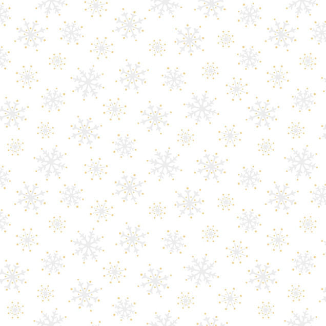 Merry Mix MASM11115-W White/Gold Maywood Studio Fabric Image