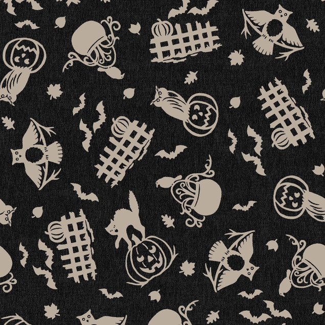 Pumpkin Grove MAS11181-JT Black/Tan Maywood Studio Fabric Image