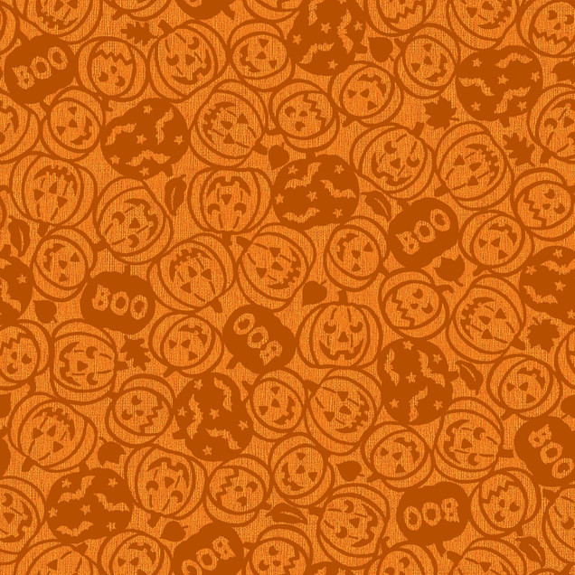 Pumpkin Grove MAS11182-O Orange Maywood Studio Fabric Image