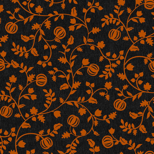Pumpkin Grove MAS11184-JO Black/Orange Maywood Studio Fabric Image