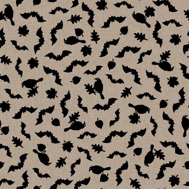 Pumpkin Grove MAS11185-TJ Tan/Black Maywood Studio Fabric Image