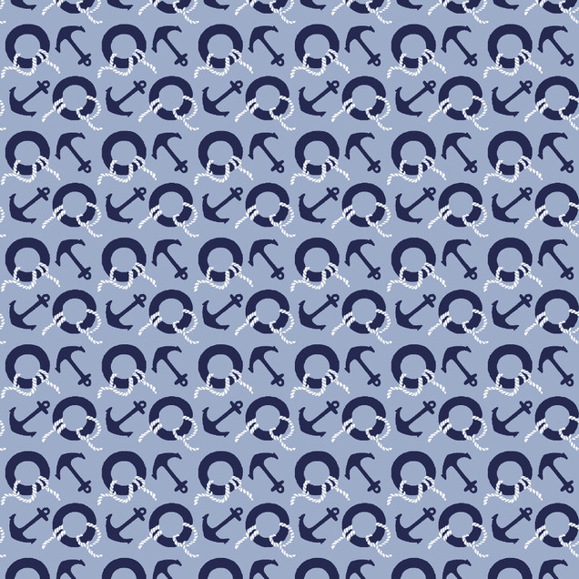 Regatta Days MAS11103-B Blue Maywood Studio Fabric Image