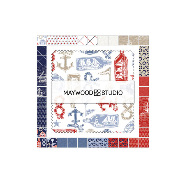 Regatta Days CP-MASREDA  Maywood Studio Fabric Image