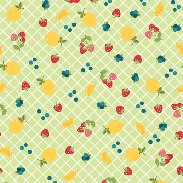 Sippin' on Sunshine MAS11073-G Green  Kimberbell Fabric Image