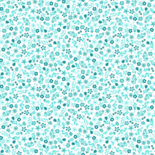 Sippin' on Sunshine MAS11075-Q Aqua Blue  Kimberbell Fabric Image