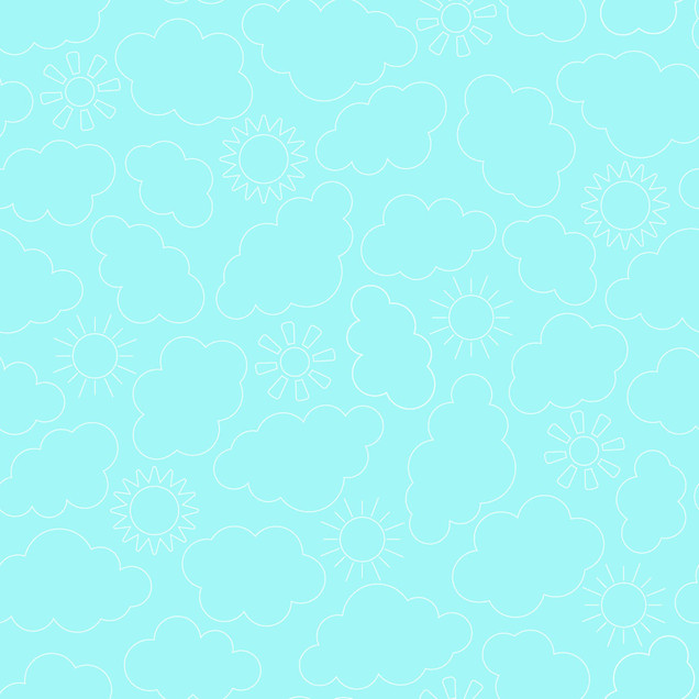 Sippin' on Sunshine MAS11077-Q Aqua Blue  Kimberbell Fabric Image