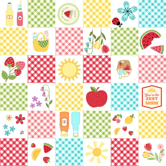 Sippin' on Sunshine MASC11079-Z Multi  Kimberbell Fabric Image