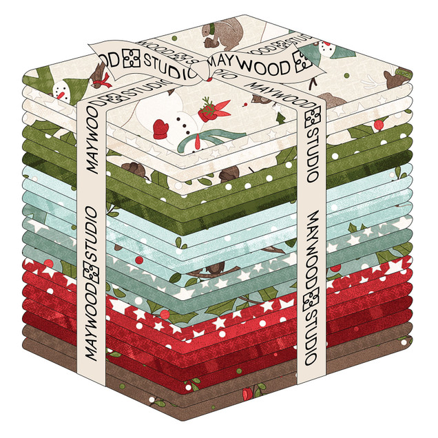 Snowtop Mountain Flannel FQ-MASSNOW  Bonnie Sullivan Fabric Image