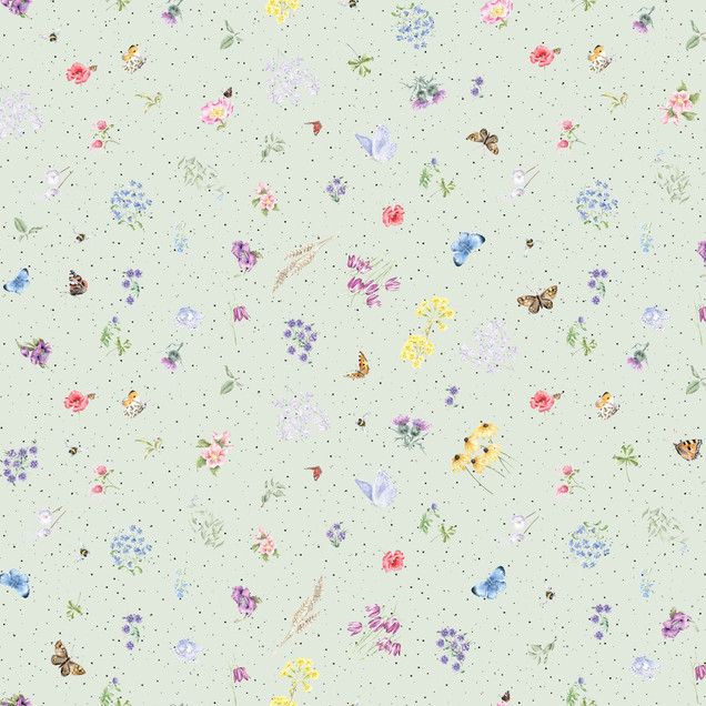 Together is Better MAS11122-G Pale Green Hannah Dale Fabric Image