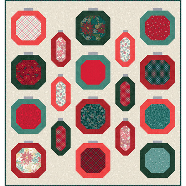 Holiday Stitches Ornament Collection Quilt Project Image